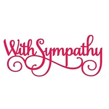 with Sympathy Words Cutting DiesMetal Cutting Dies Stencils for DIY Scrapbook...