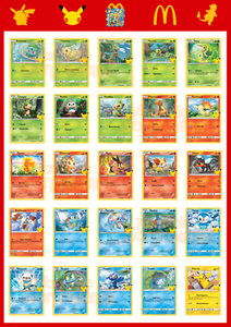 Carte Pokemon Mcdonalds 25 Anniversario 25th Happy Meal Pikachu Charmander Rare Ebay