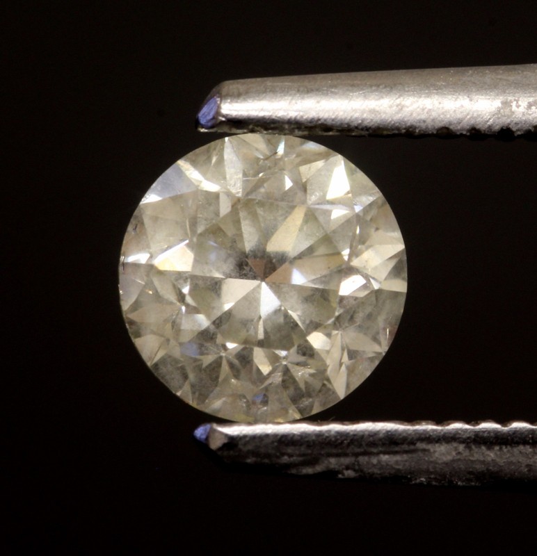 GIA loose certified .92ct I1 O-P round brilliant diamond estate vintage
