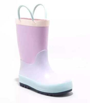 Toddler Girls Ali Colorblock Rain Boots ~ Cat & Jack ''Size 11'' ~ NEW