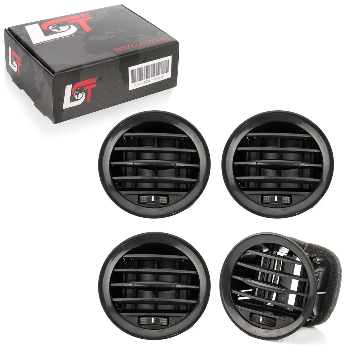 4X Air Conditioning Vent Grill Vent Grille Black For Vauxhall Adam Corsa D