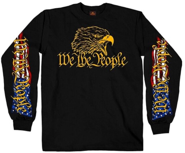 We The People Eagle Black Long Sleeve T-Shirt