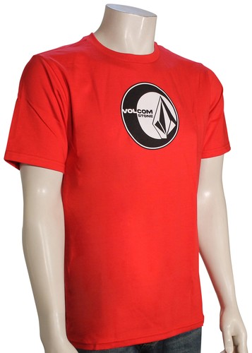Volcom Simply Stoned T-Shirt - Ribbon Red - New - 第 1/1 張圖片