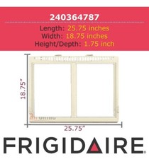 Genuine OEM Frigidaire Kenmore 240364787 Crisper Pan/Drawer Cover Frame No Glass