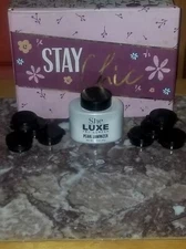 💋NEW! S.he Luxe Pro Powder Pearl Illuminizer Highlighter Gold Chromatic Sample