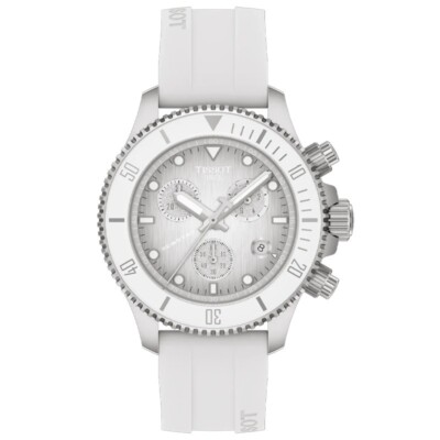 Tissot Seastar 1000 38mm White Dial Rubber Unisex Watch T1202171701100