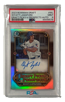 BGS ワイアット・ラングフォード サイン 2023 Bowman Draft 2023 Bowman Draft - Draft Picks & Prospects Autographs Wyatt