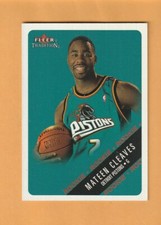 Mateen Cleaves Detroit Pistons 2000-01 Fleer Glossy /1500 Michigan State 3U