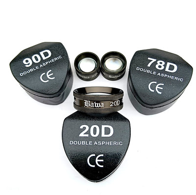 Ophthalmology 20D 78D 90D Diopter Lens Combo Black Colour