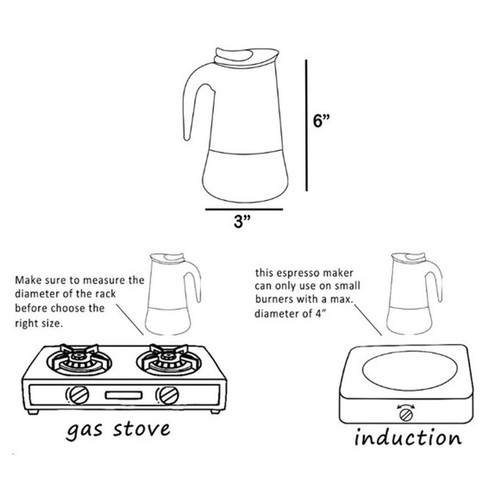 Espressomaschine mit Herdplatte - Kaffeemaschine - Bild 4 von 4