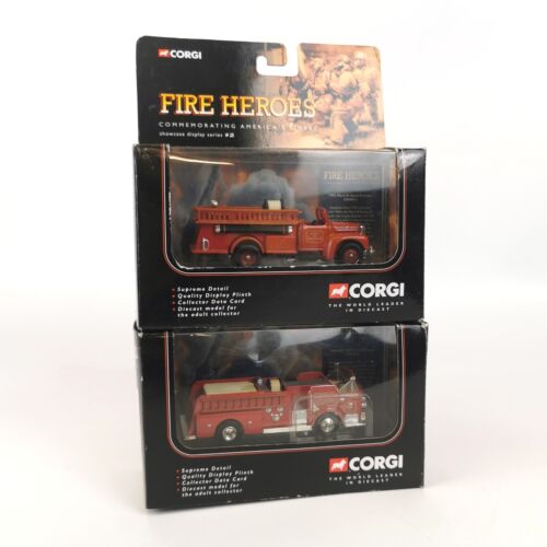 Corgi Fire Heroes Bundle Mack B ALF 900 Fire Engines Trucks CS90010 CS90011 - Picture 2 of 24