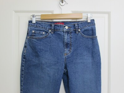 Zena Capri Jeans Womens Size 6 28x23 Distressed Stretch 50-25771