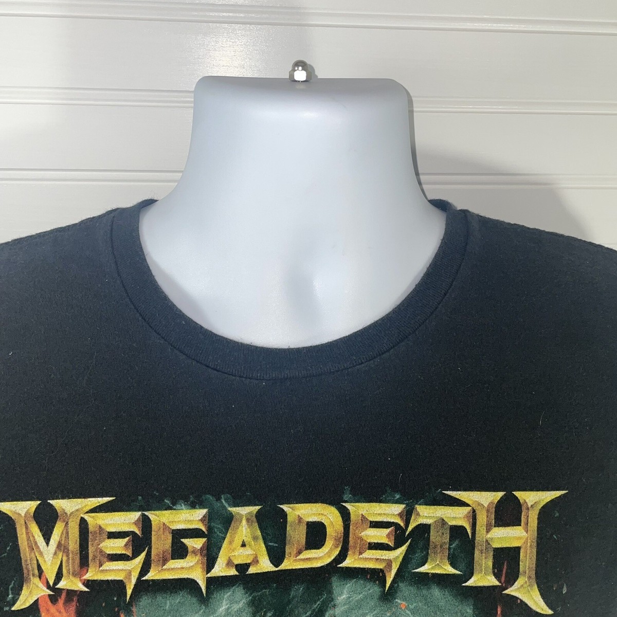 Megadeath New World Order Shirt Men Medium Black Short