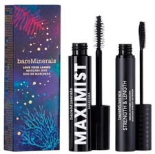 BareMinerals Full Size Maximist Strength & Length SerumInfused Black Mascara Duo