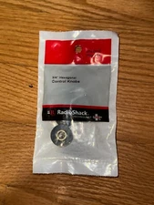 Radio Shack 3/4” Hexagonal Control Knobs, Fits 1/4” Shaft, 274-0415, New!!