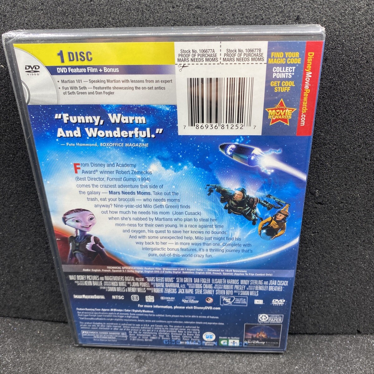 Mars Needs Moms DVDs 786936812527| eBay