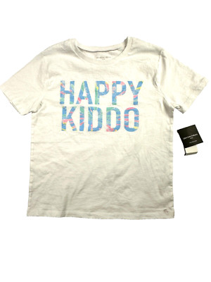 Grason Threads Girls T shirt Short Sleeve Graphic Happy Kiddo Size L(10/12)