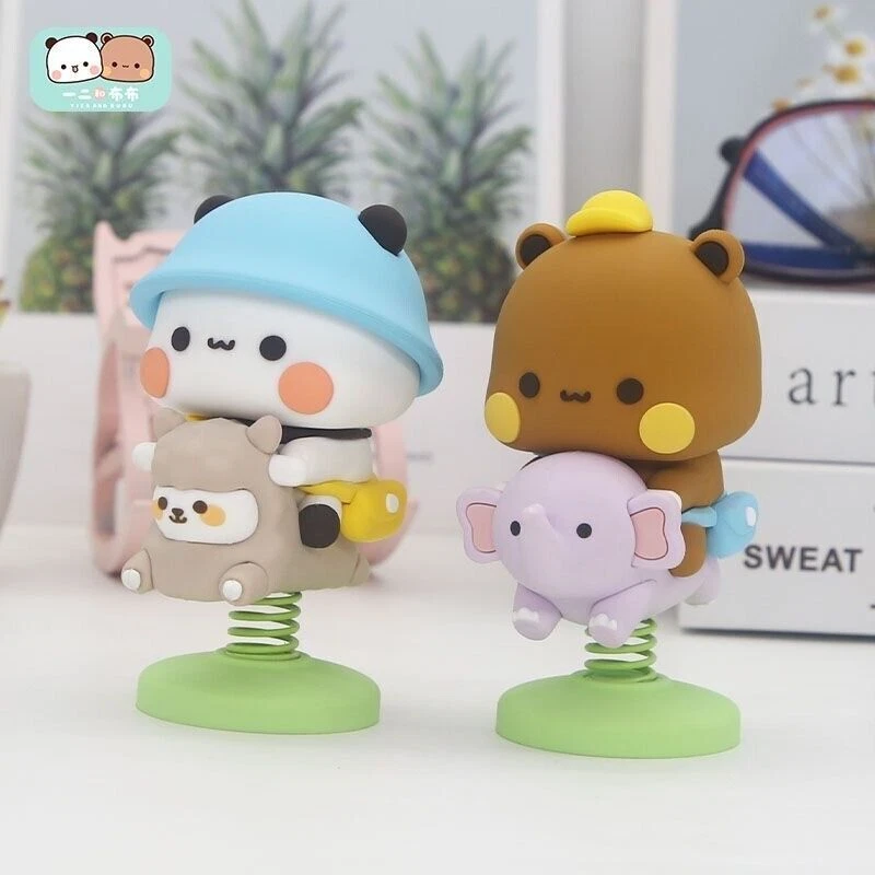 MITAO PANDA Bubu y Dudu Happy Shake Kawaii Figura Juguete Lindo Dulce Pareja Regalo Foto 2 de 4
