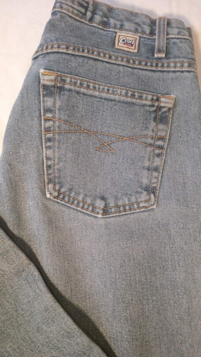 Jeans Cruel Girl Taille 9 (équivalent 10) - Coupe Droite, Longueur D'entrejambe 30 Pouces, Occasion Très Bon état