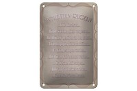 Blechschild Spruch 12X18Cm Toiletten Regeln Bitte Hinsetzen Deko Schild