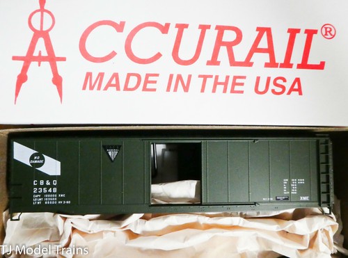 Accurail HO #81212 Burlington 50' vagón de carga de acero (CB&Q) forma de kit, plástico | Zustand: New