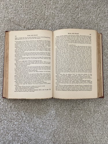 War & Peace, Count Leo Tolstoy, Blue Ribbon Books, Vintage Hardback - Picture 5 of 5