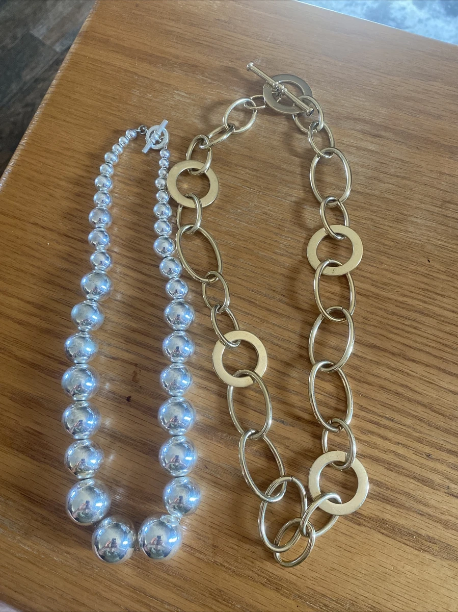Silver 2024 beaded choker