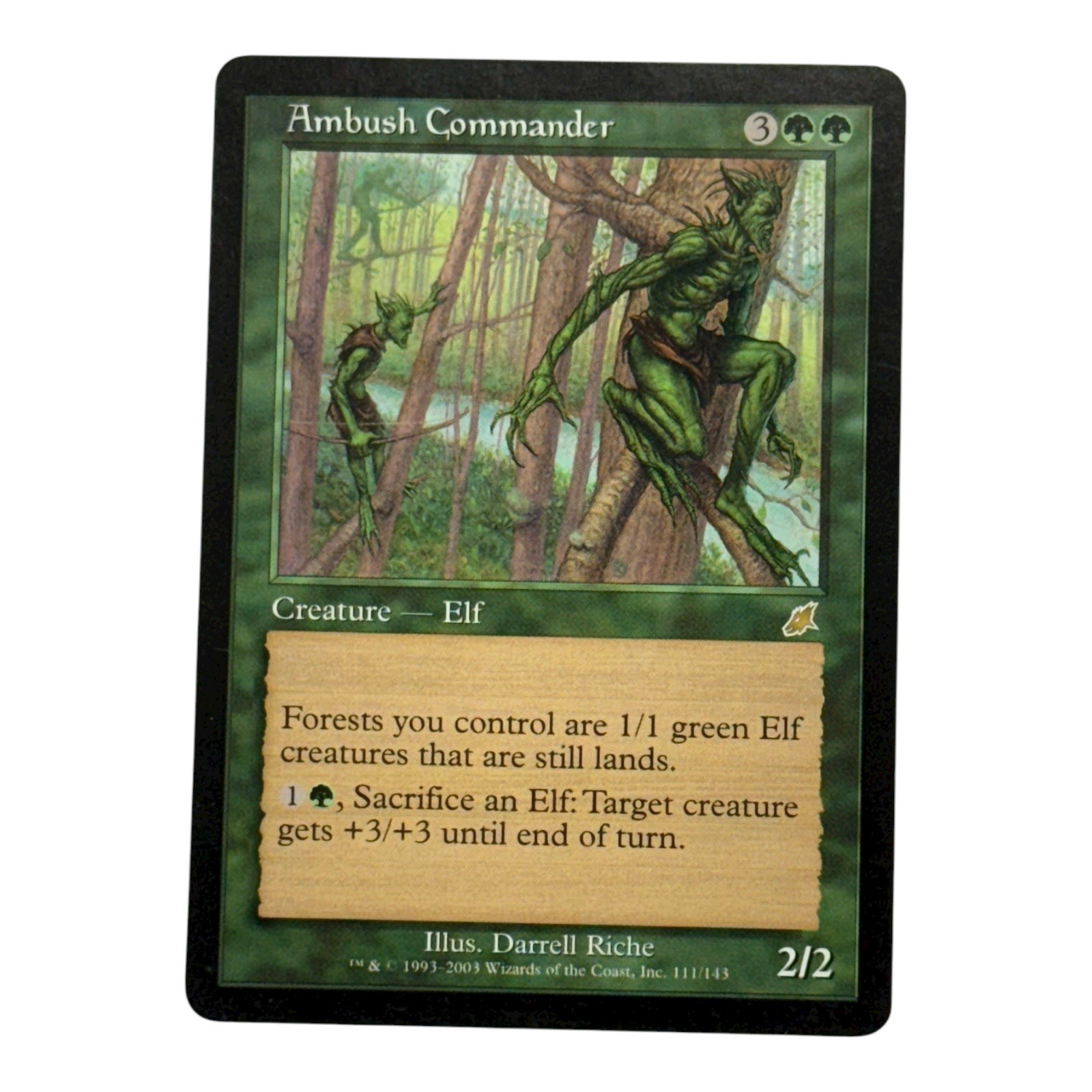 Ambush Commander Scourge MINT Green Rare MAGIC GATHERING CARD ABUGames