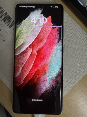 Samsung Galaxy S21 Ultra - 128 GB - Phantom Silver (Unlocked) - READ DESCRIPTION