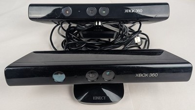 Microsoft 1414 Xbox 360 Kinect Sensor Bar Black Lot of 2 Untested Parts & Repair