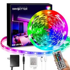 DAYBETTER SMD 5050 Télécommande LED Bande Lumineuse 20ft, RGB 20FT, Multicolore