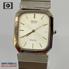 Vtg 1985[N.MINT] Seiko Dolce 7731-5200 Gold Tungsten Qz Mens Watch Ships from US