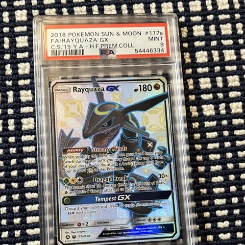 Pokémon 2019 shiny rayquaza gx mint PSA 9