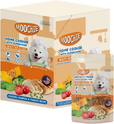 MOOCHIE Home Cooked Superfood Wet Dog Food - Beauty Skin & Coat - Chicken, Pumpk