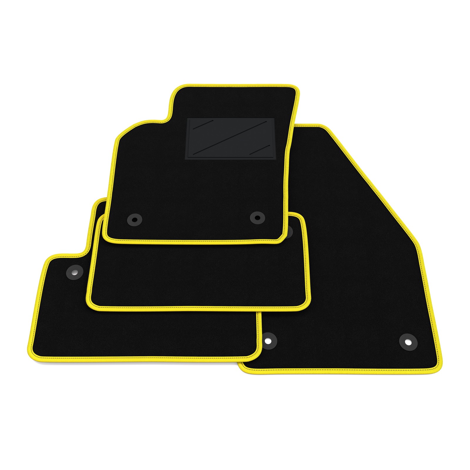 Tapis de sol pour Volvo V50 finitions premium en velours épais anthracite