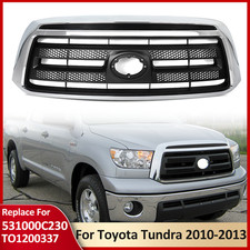 For Toyota Tundra 2010-2013 To1200337 Front Upper Grille Black Wchrome Trim