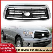 For Toyota Tundra 2010-2013 TO1200337 Front Upper Grille Black w/Chrome Trim