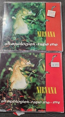 Nirvana All Apologies Rape Me MV Moist Vagina 2 CD Single Set UK + German 3track