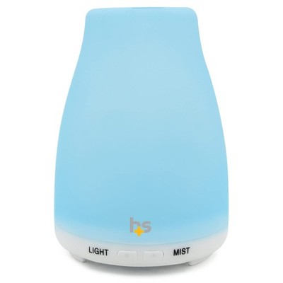 Small White Essential Oil Diffuser 150ml Aromatherapy Humidifier with Light