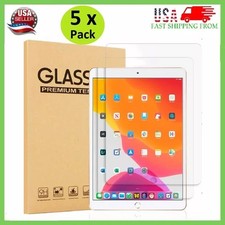 5-Packs HD Tempered GLASS Screen Protector for Apple iPad 5th 6th Generation