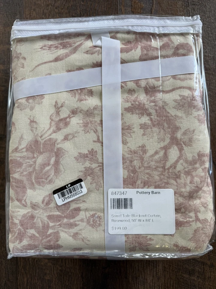 Новый Pottery Barn щавель туалет затемнения драпировки 50 «x 84» ~ палисандр ~ одна драпировка - Изображение 3 из 3