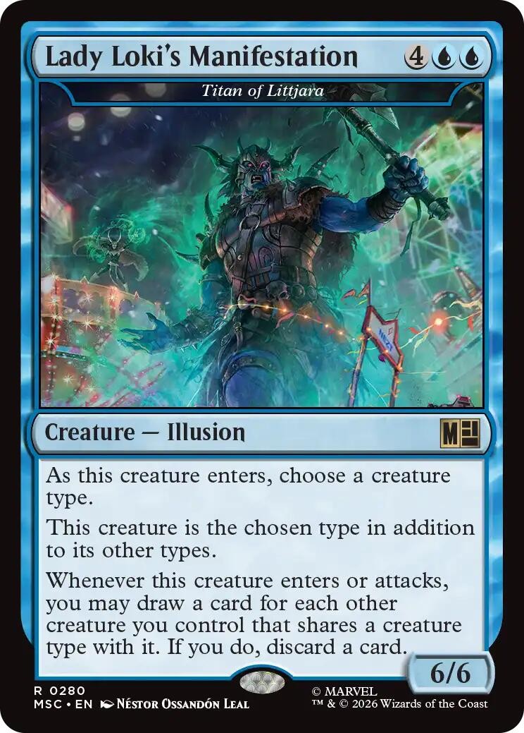 NM - Lady Loki's Manifestation - Titan of Littjara MSC - 280 Commander: Marve...