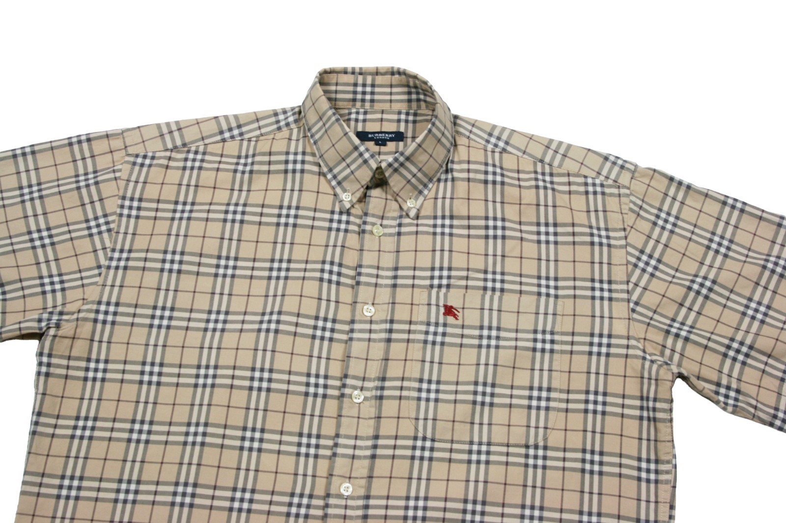 Burberry 00S Nova Check Short Sleeve Shirt Vintage image 3