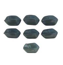 7 Piece Lot GI JOE Grey Plastic Rock Stone Accessory for 3 3/4" Action Figures