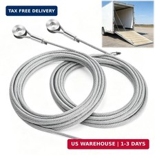 2PCS 150"/12.5ft Enclosed Trailer Ramp Door Cables