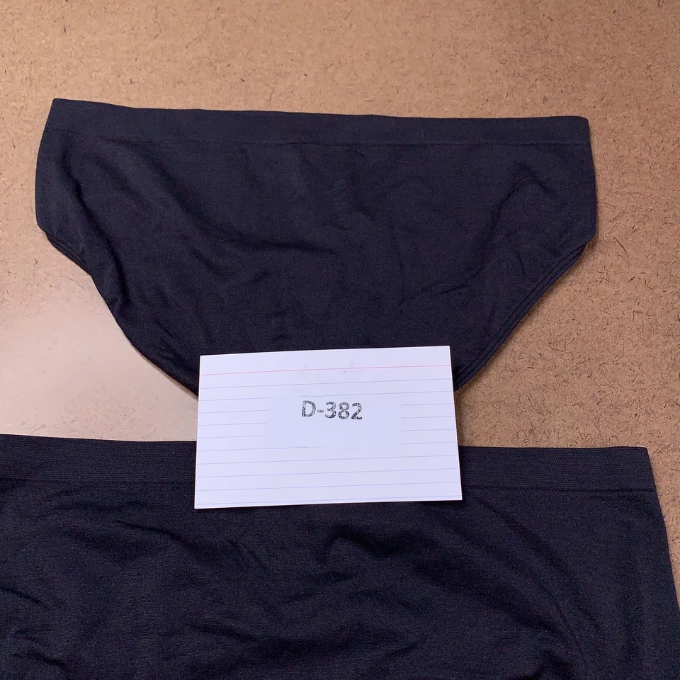 Paquete de 2 ropa interior de bikini Fruit of the Loom para niñas talla XL negra mezcla de nailon nueva Foto 4 de 4