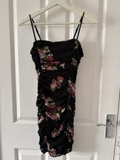 Ladies Floral Rushed Cami Dress Medium