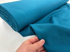 Teal Wool Fabric Venice Herringbone Weave Turquoise Winter Coat Dressmaking