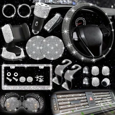 27pcs Bling Car Set –car accessories for women,car decor,car essentials