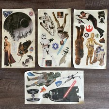 Star Wars 2011 Lucasfilm LARGE Vinyl Stickers COMPLETE Set of 4 Sheets 31 Skrs